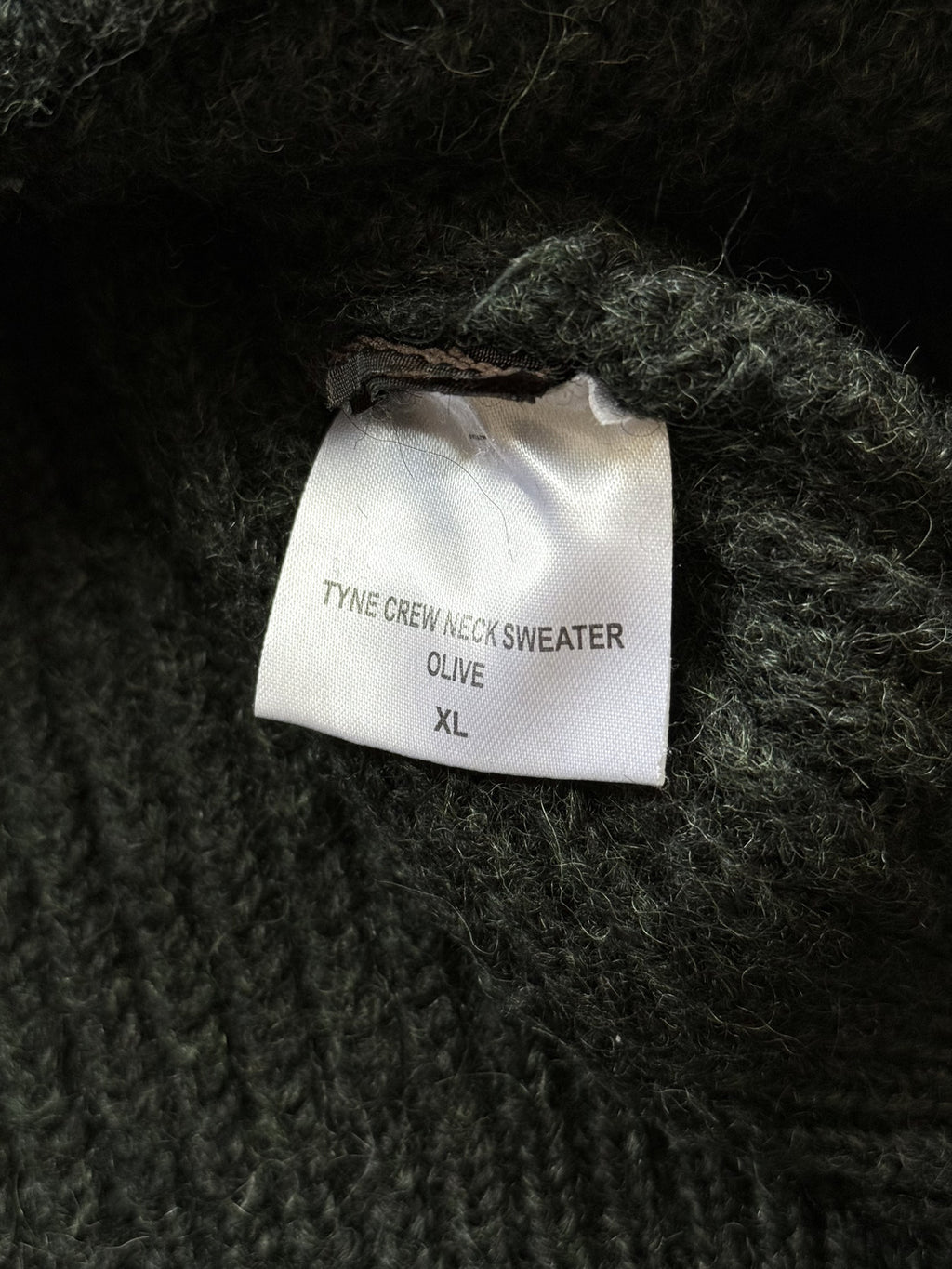 Vintage Barbour Tyne British Wool Chunky Fisherman Knit Crewneck Jumper