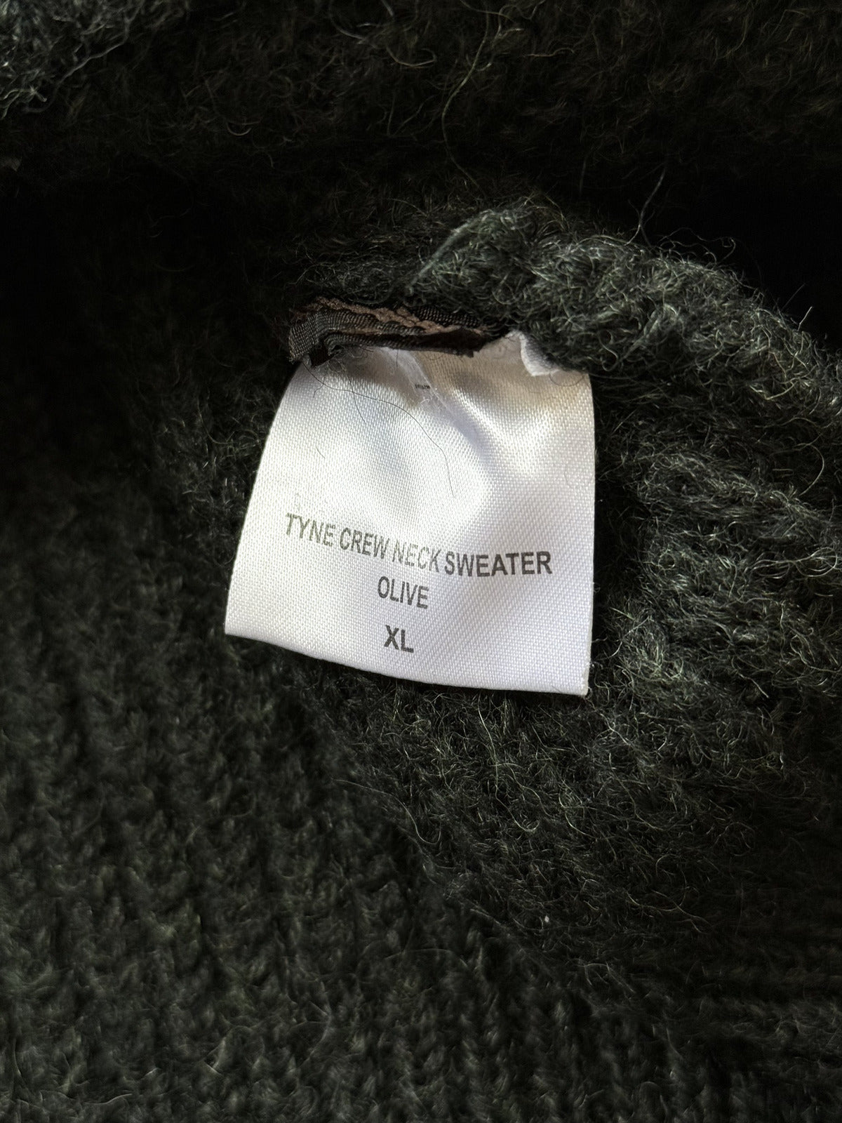 Vintage Barbour Tyne British Wool Chunky Fisherman Knit Crewneck Jumper