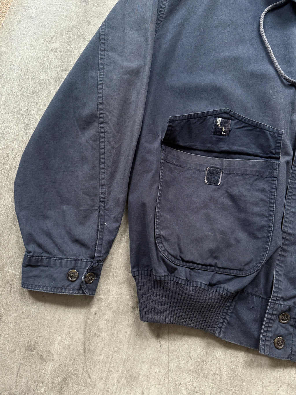 Vintage 1980’s Banana Republic Safari Sunfaded Pillow Neck Cotton Blouson.
