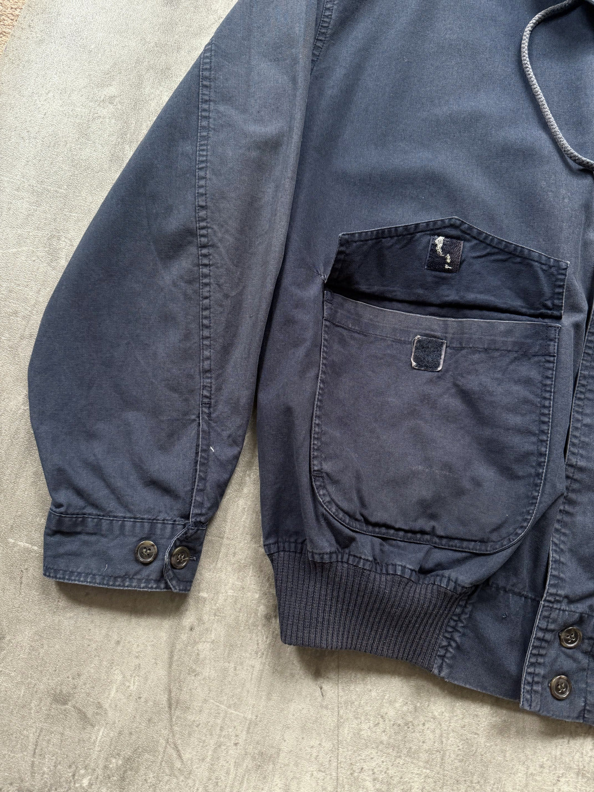 Vintage 1980’s Banana Republic Safari Sunfaded Pillow Neck Cotton Blouson.