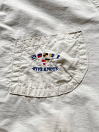 Vintage 1980's Melka Five Knots Structured Sailing Boxy Fit Bomber Jacket.