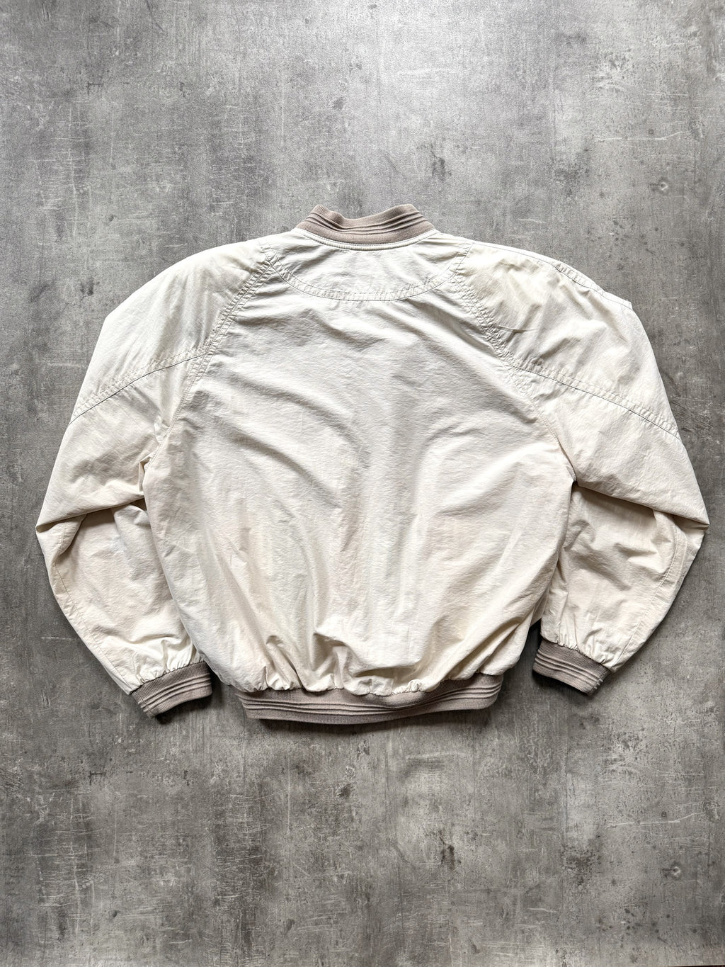 Vintage 1980's Melka Five Knots Structured Sailing Boxy Fit Bomber Jacket.
