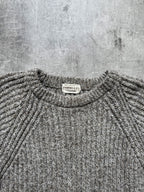 Vintage 1970's Kilspindie Dunn & Co Chunky Knit Scottish Wool Fisherman Sweater.