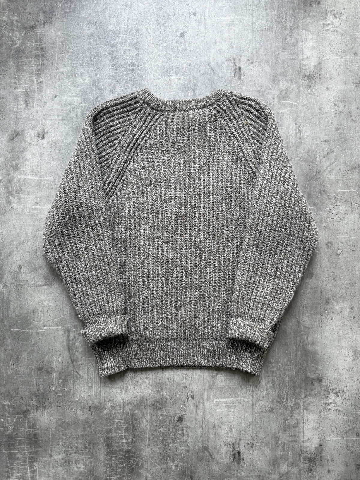 Vintage 1970's Kilspindie Dunn & Co Chunky Knit Scottish Wool Fisherman Sweater.