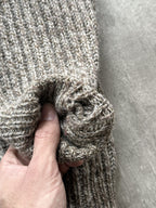 Vintage 1970's Kilspindie Dunn & Co Chunky Knit Scottish Wool Fisherman Sweater.