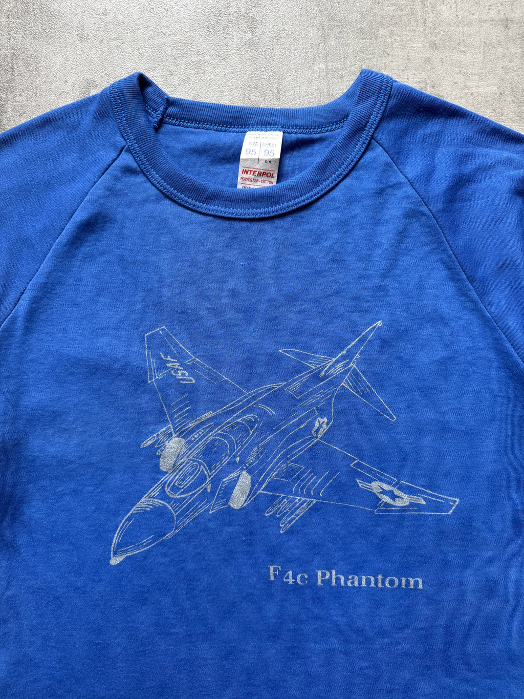 Vintage 1980’s USAF F4C Phantom Aus Made Raglan Single Stitch Military Tshirt.