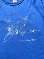 Vintage 1980’s USAF F4C Phantom Aus Made Raglan Single Stitch Military Tshirt.