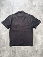 Vintage 1990's Paul Smith Jeans Full Zip Cotton Utility Pocket Black Work Shirt.