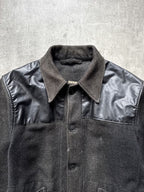 Vintage 1950’s Linoco English Sunfaded Wool Vinyl Donkey Jacket.