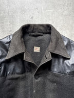 Vintage 1950’s Linoco English Sunfaded Wool Vinyl Donkey Jacket.