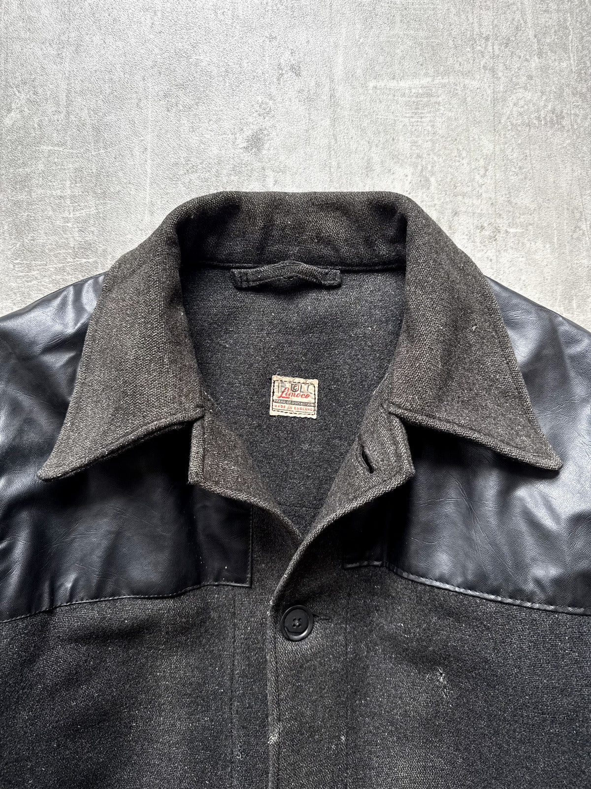 Vintage 1950’s Linoco English Sunfaded Wool Vinyl Donkey Jacket.
