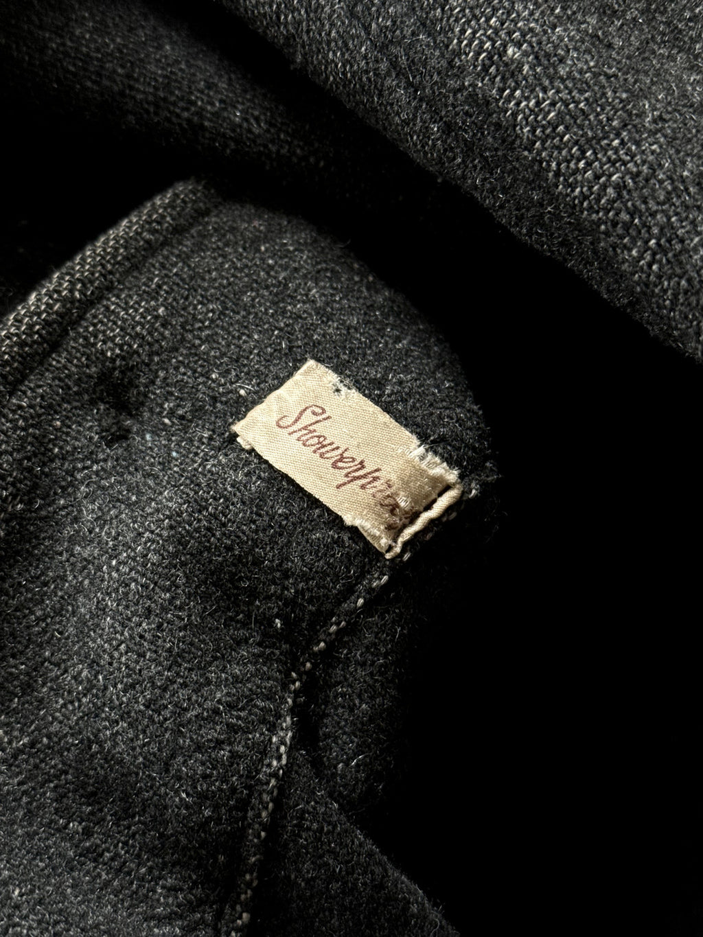 Vintage 1950’s Linoco English Sunfaded Wool Vinyl Donkey Jacket.