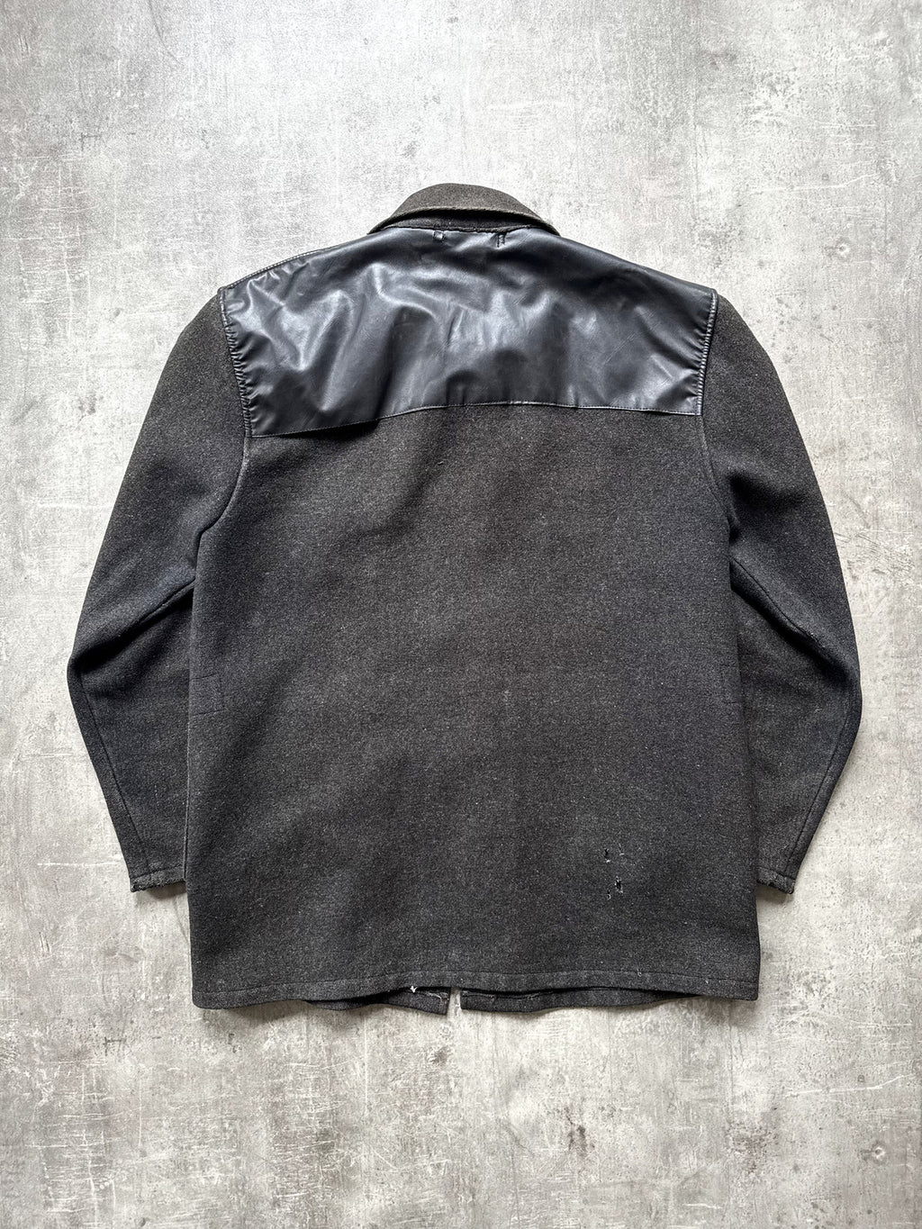 Vintage 1950’s Linoco English Sunfaded Wool Vinyl Donkey Jacket.