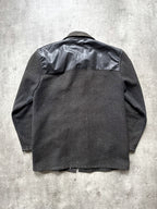 Vintage 1950’s Linoco English Sunfaded Wool Vinyl Donkey Jacket.