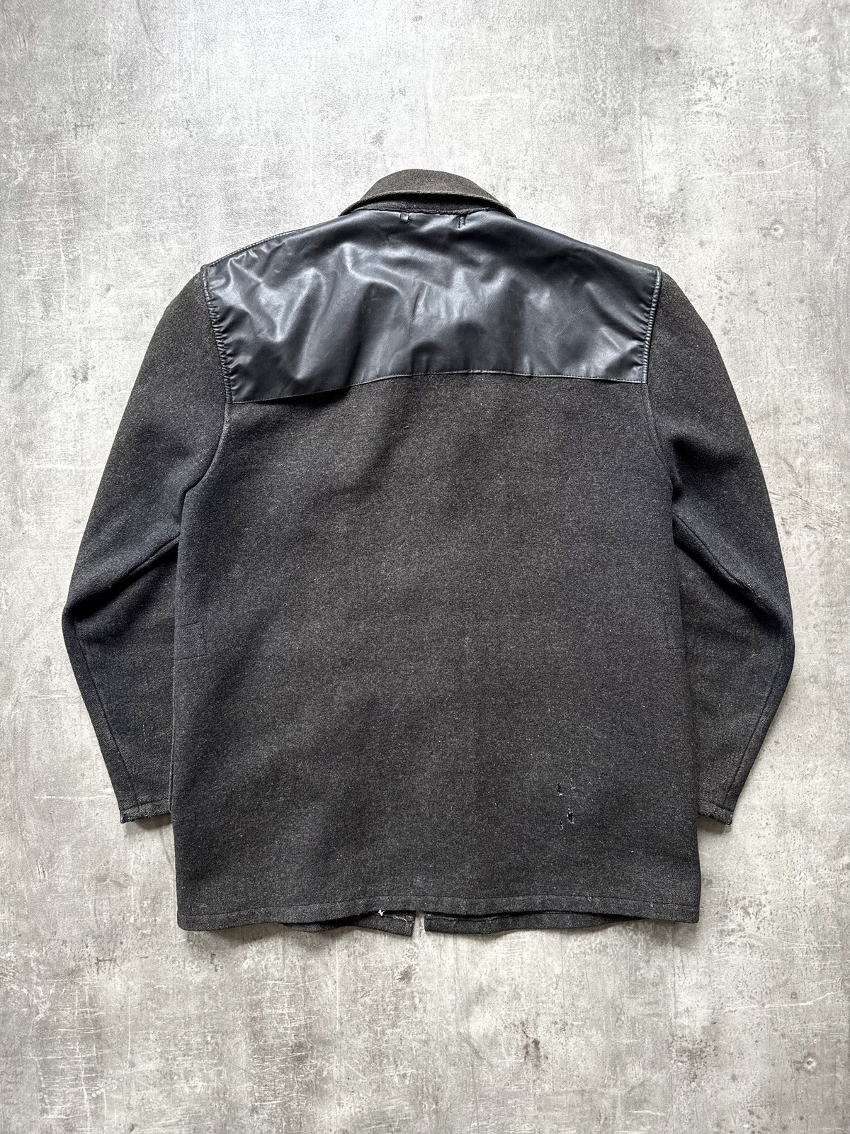 Vintage 1950’s Linoco English Sunfaded Wool Vinyl Donkey Jacket.