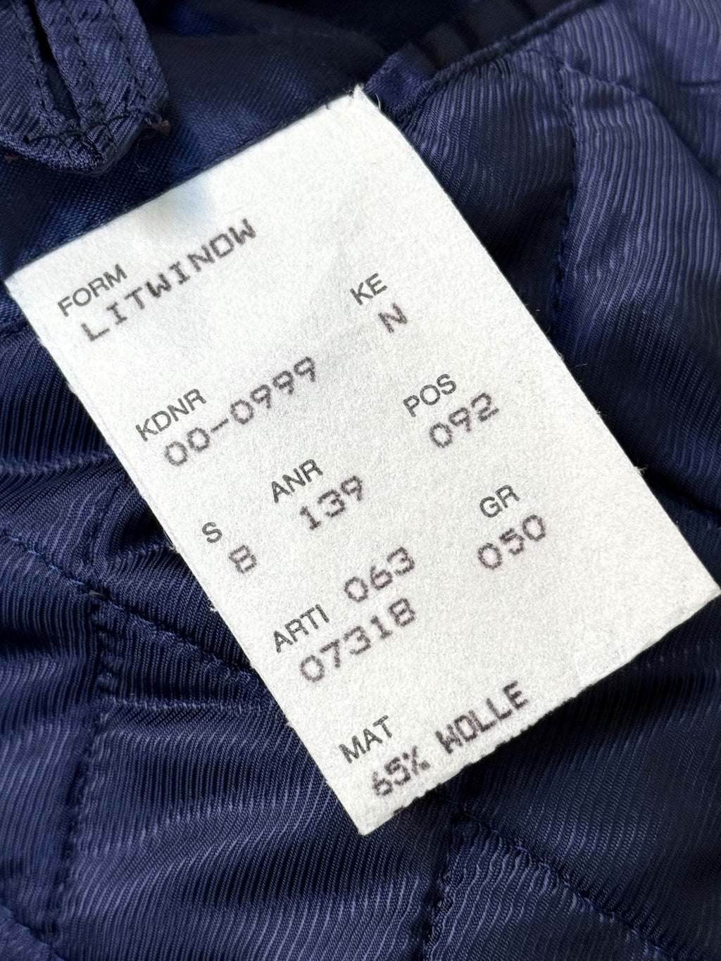 Vintage 1980's Hugo Boss Cashmere Wool Cropped Quilted Blouson.