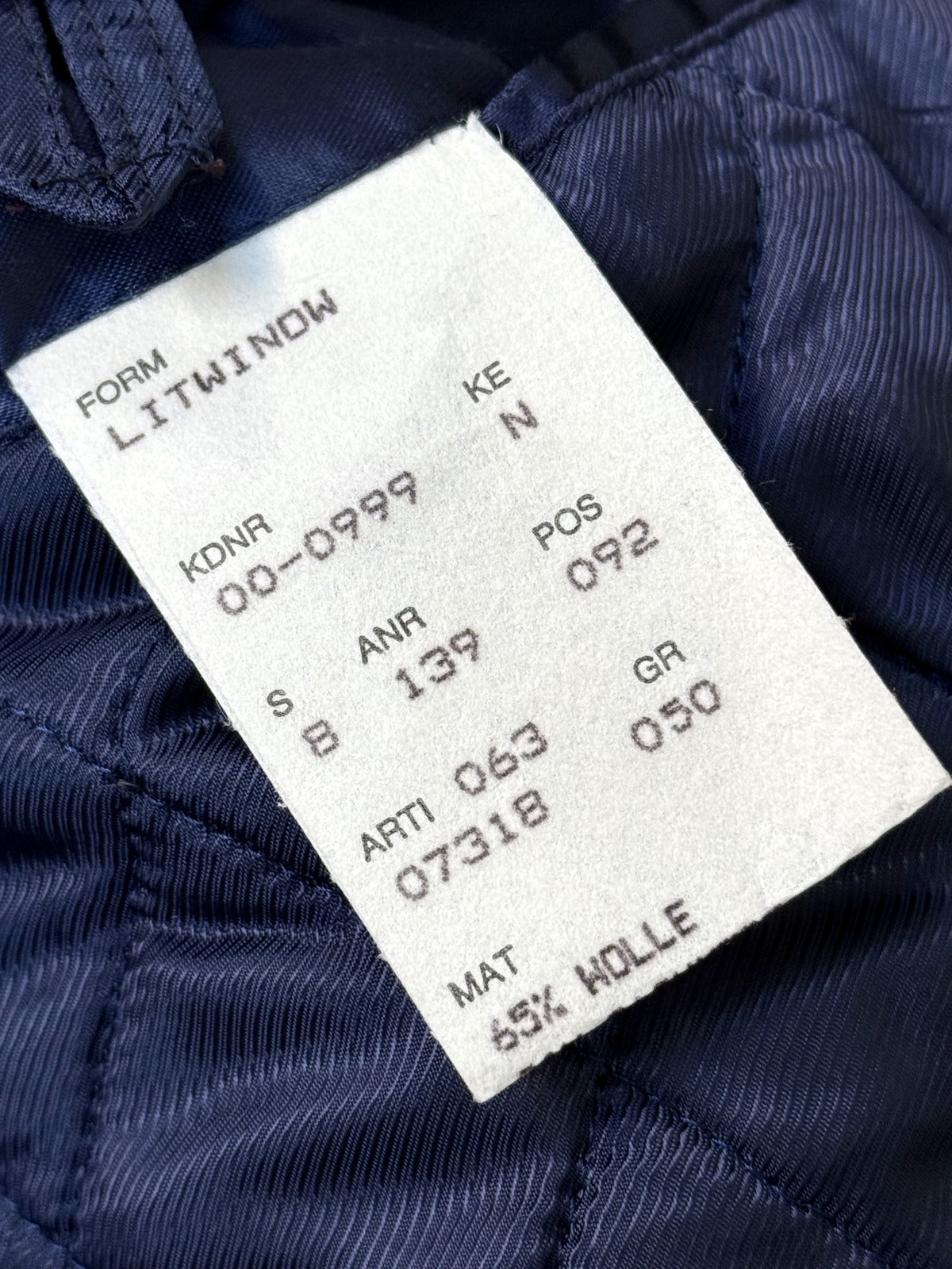 Vintage 1980's Hugo Boss Cashmere Wool Cropped Quilted Blouson.