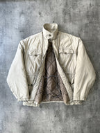 1990’s Paul Smith Made in England RiRi Zip Quilted Cycling Coat.