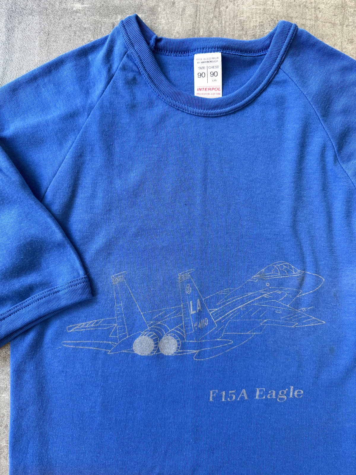 Vintage 1980’s USAF F15A Eagle Aus Made Raglan Single Stitch Military Tshirt.
