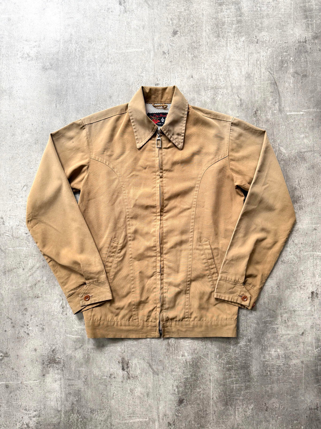 Vintage 1970’s Chinese Workwear Full Zip Sun-faded Blouson.