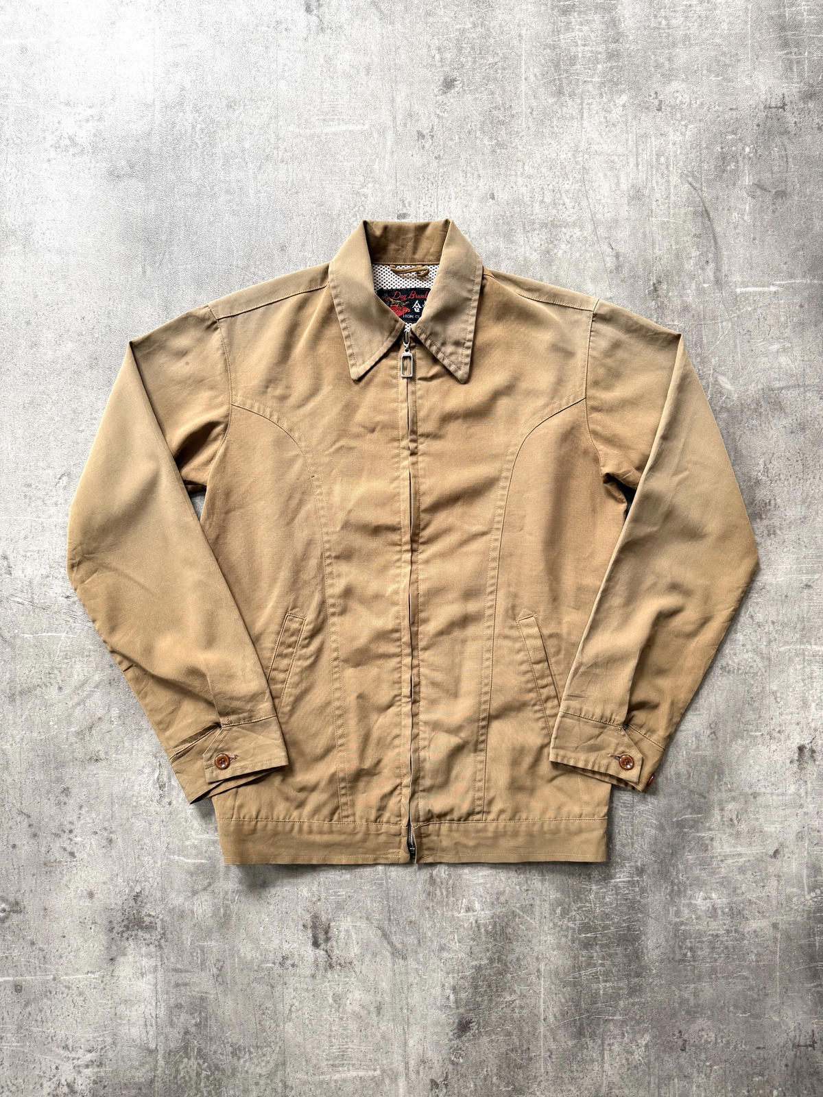 Vintage 1970’s Chinese Workwear Full Zip Sun-faded Blouson.