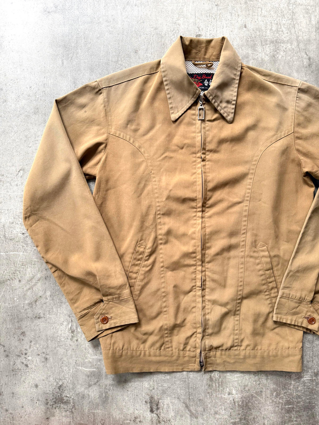 Vintage 1970’s Chinese Workwear Full Zip Sun-faded Blouson.