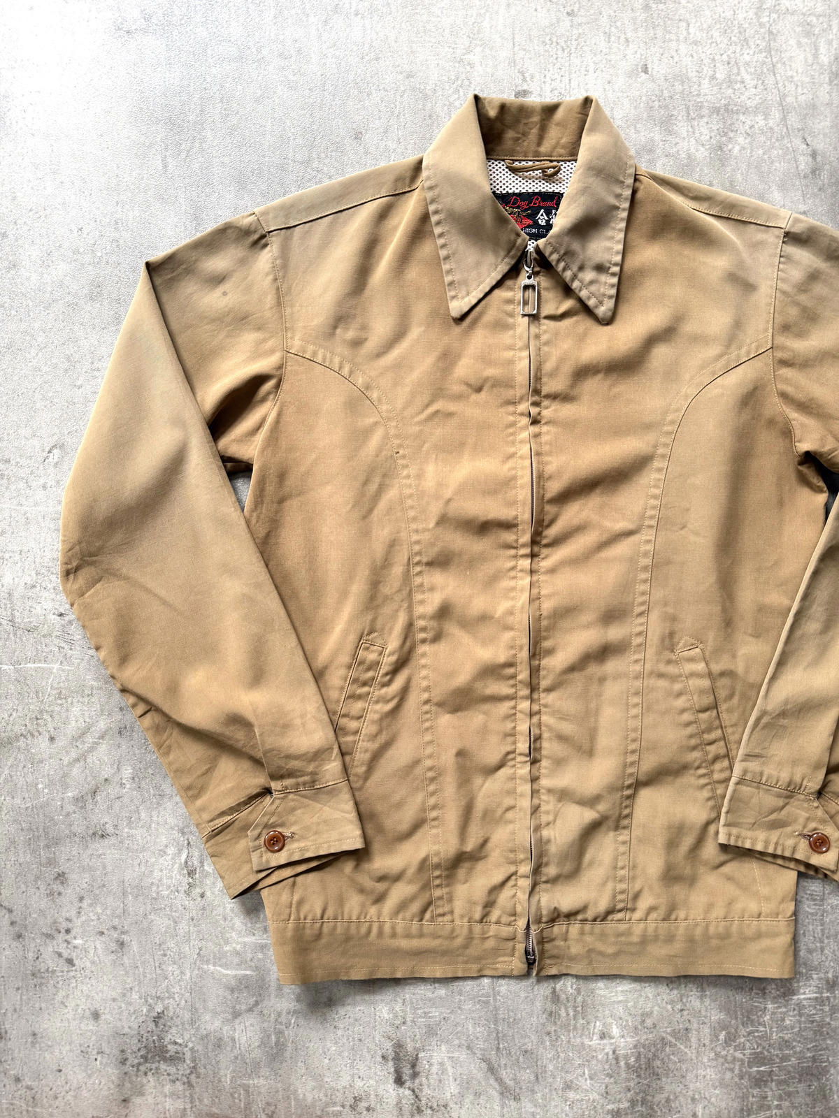 Vintage 1970’s Chinese Workwear Full Zip Sun-faded Blouson.