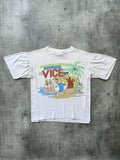 Vintage 1986 Fred Flintstone ‘Bedrock Vice’ Single Stitch Boxy Fit Graphic Tee.