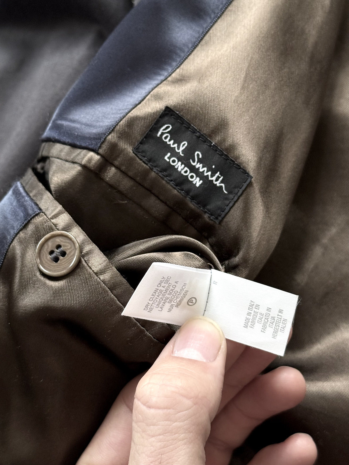 Vintage 1990's Paul Smith Italian Made RiRi Zip English Walking Jacket.