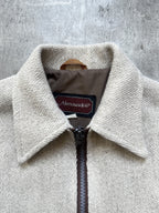 Vintage 1970's Alexandre Dagger Collar Woven Ricky Style Blouson.