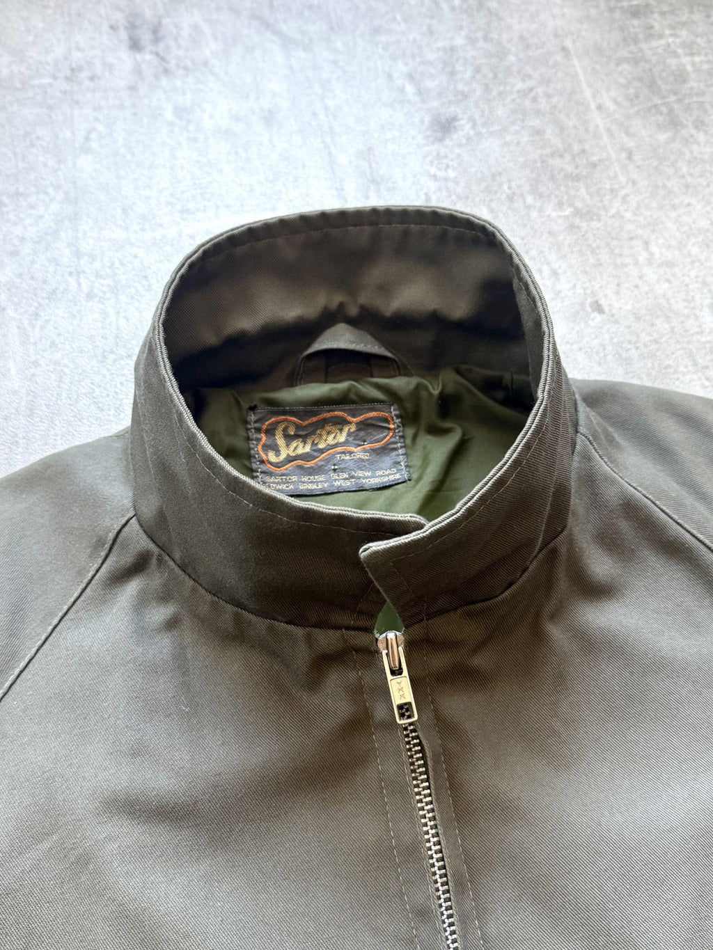 Vintage 1970's Sartor Yorkshire English Twill Cotton Buckled Walking Jacket.