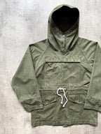 Vintage 1970’s British Army Modified Canvas Cadet Smock Pullover.