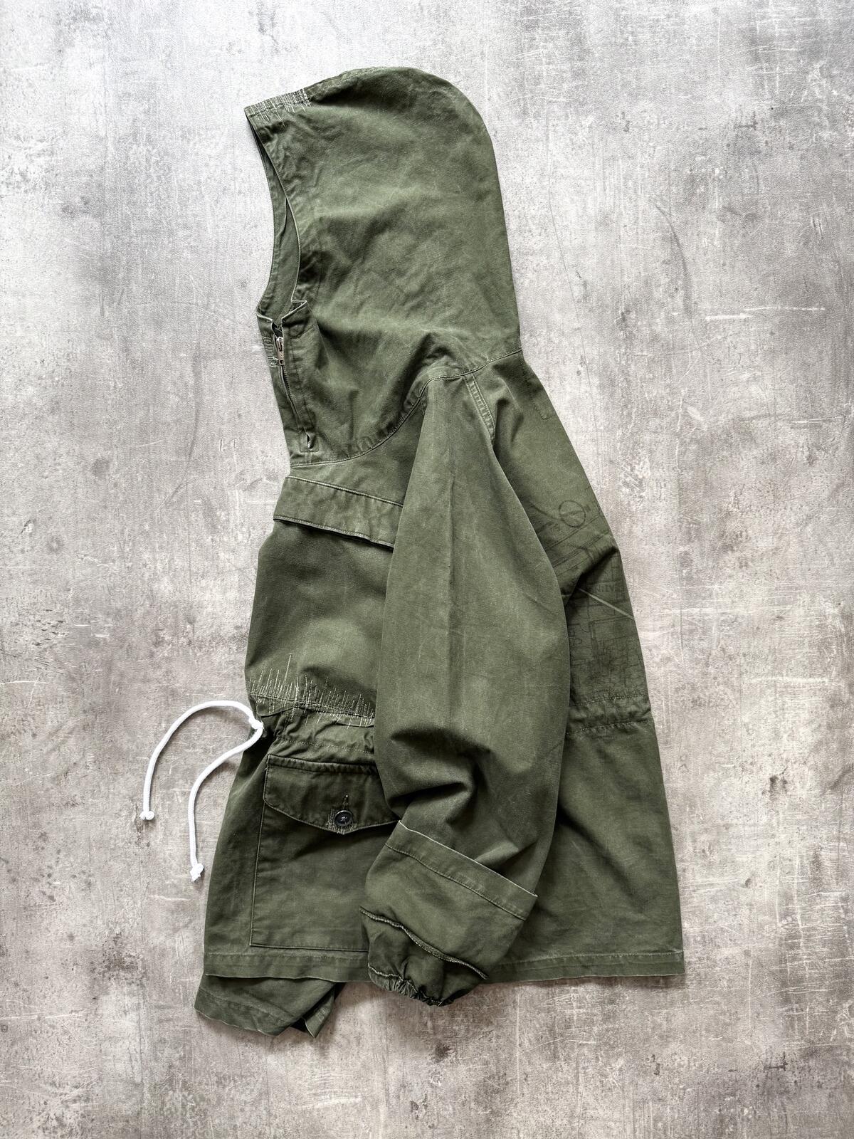 Vintage 1970’s British Army Modified Canvas Cadet Smock Pullover.