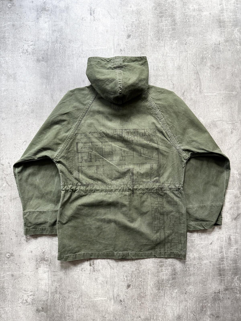 Vintage 1970’s British Army Modified Canvas Cadet Smock Pullover.