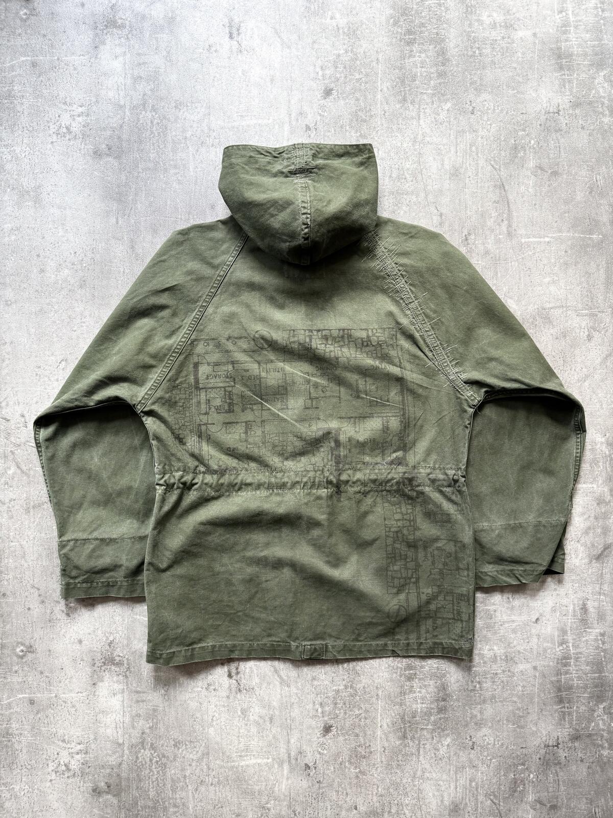 Vintage 1970’s British Army Modified Canvas Cadet Smock Pullover.
