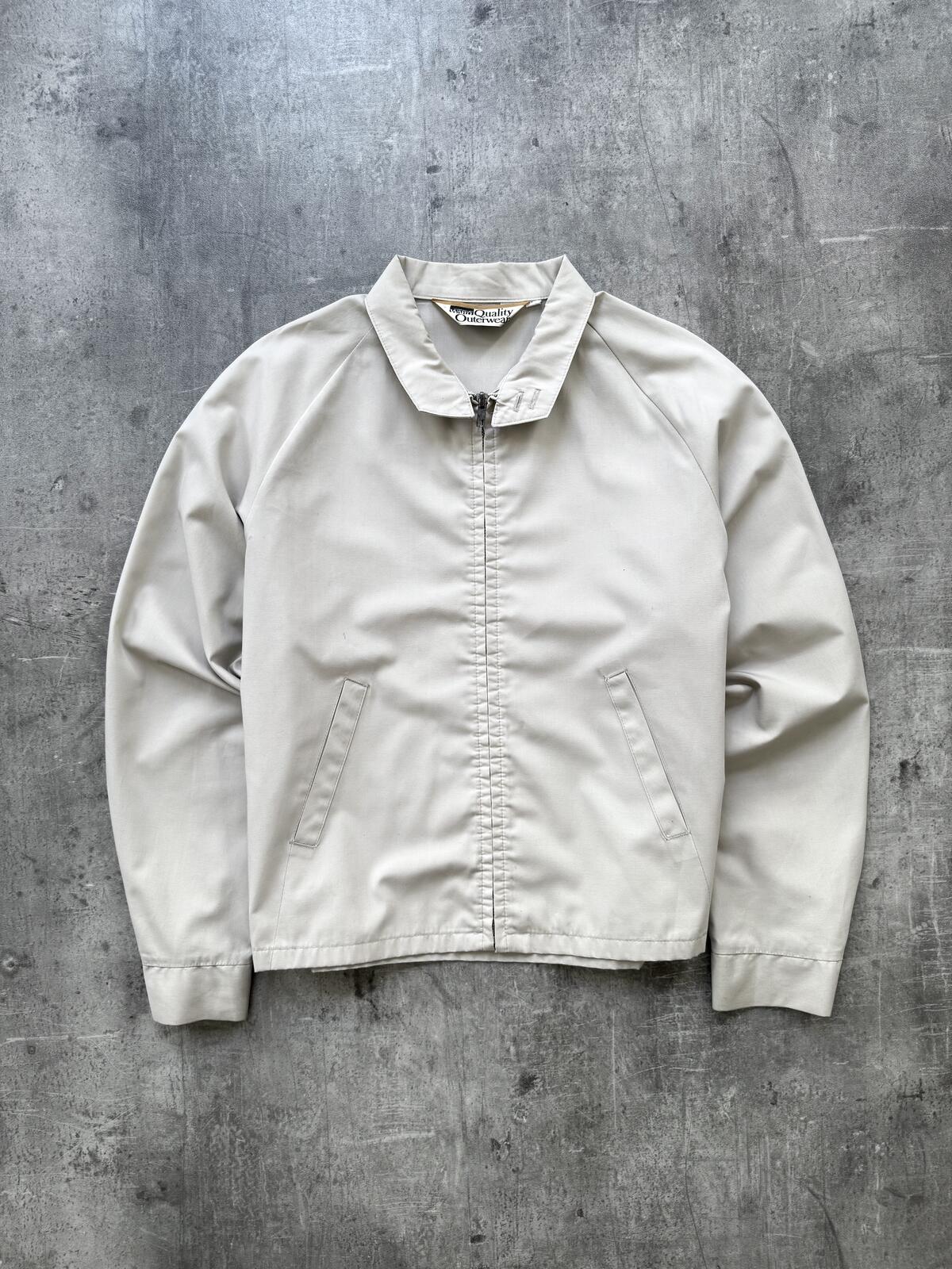 Vintage 1970's Montgomery Ward Pride Zipper Lightweight Cropped Summer Blouson.