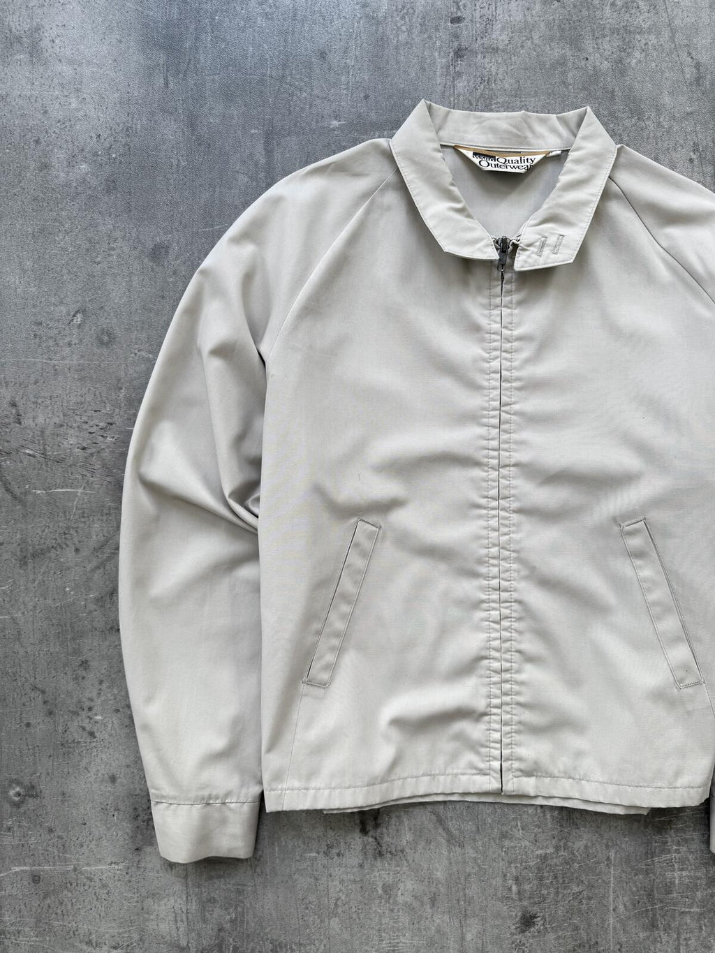 Vintage 1970's Montgomery Ward Pride Zipper Lightweight Cropped Summer Blouson.