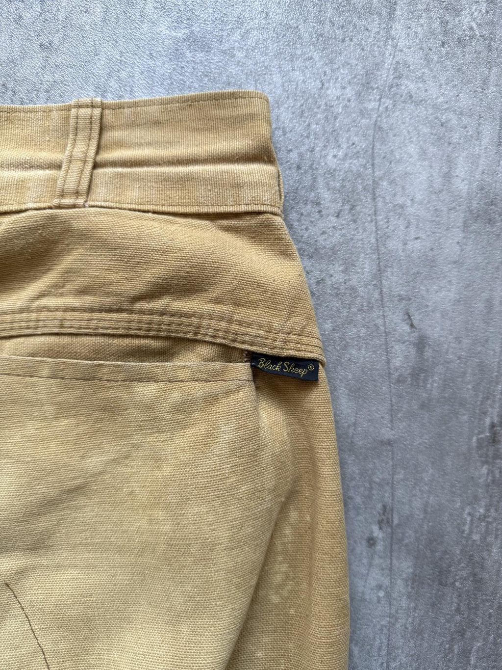 Vintage 1960's Black Sheep USA Duck Canvas Hunting Workwear Talon Zip Trousers.