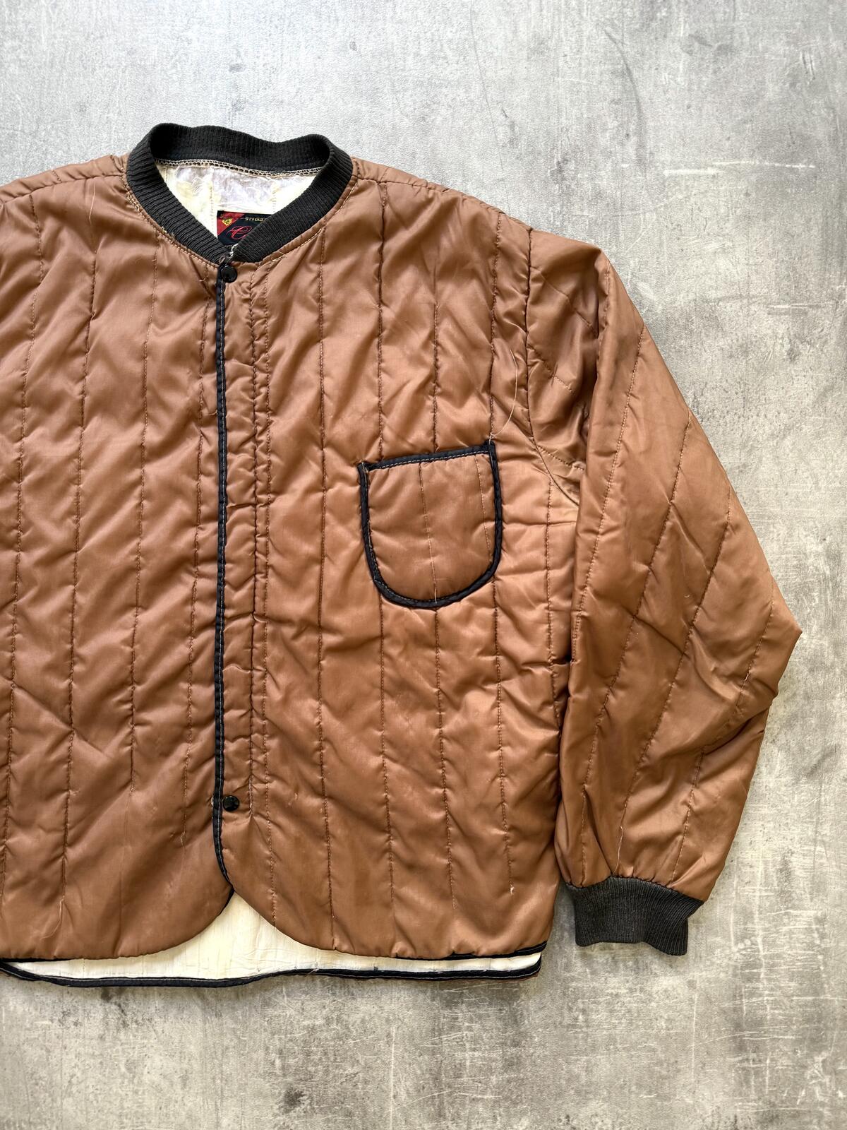 Rare Vintage 1950s Cabot Sportswear Cropped Quilted Freezer Jacket.