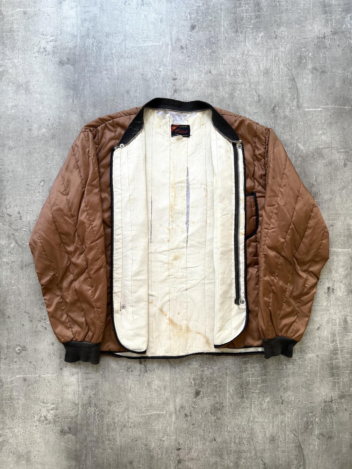 Rare Vintage 1950s Cabot Sportswear Cropped Quilted Freezer Jacket.