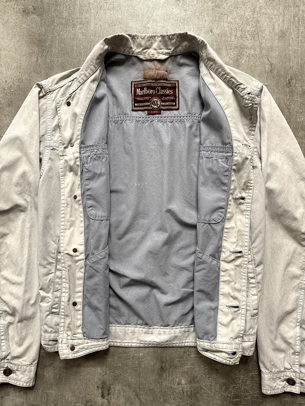 Vintage 1990’s Marlboro Classics Coated Cotton Four Pocket Cropped Western Blouson.