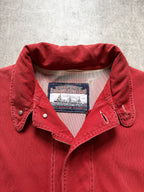 Vintage 1980's Italian Transatlantique Lampo Zipper Contrast Stitch Canvas Sailing Jacket.