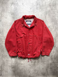 Vintage 1980's Italian Transatlantique Lampo Zipper Contrast Stitch Canvas Sailing Jacket.