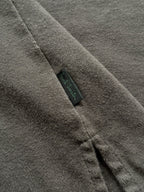 Vintage 1990’s Paul Smith Black Brushed Cotton Dark Grey Cropped Casual Shirt.
