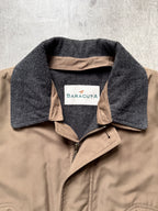 Vintage 1990's Baracuta England Brown Modular Wool Insulated Casual Blouson.