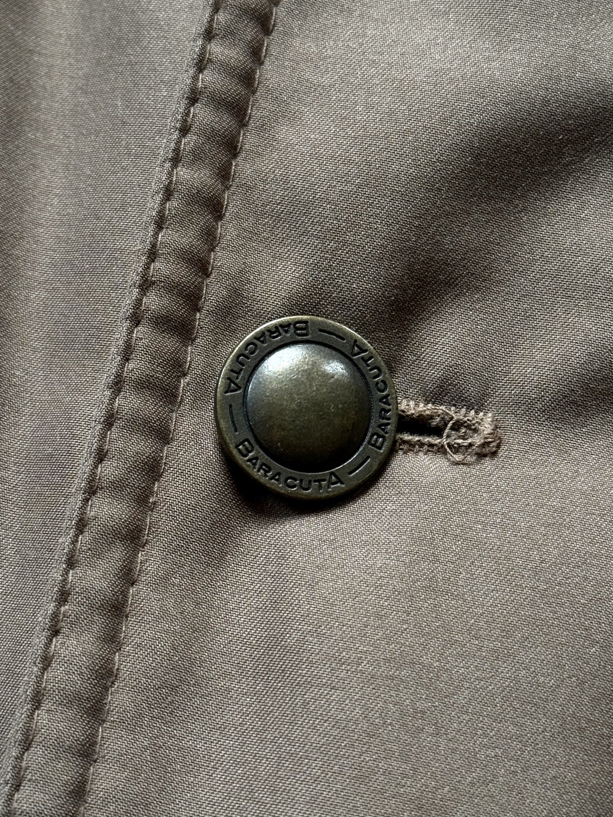Vintage 1990's Baracuta England Brown Modular Wool Insulated Casual Blouson.
