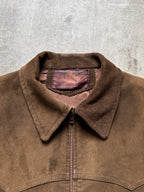 Vintage 1970's Mexican Made Western Yoked Suede Rider Blouson.