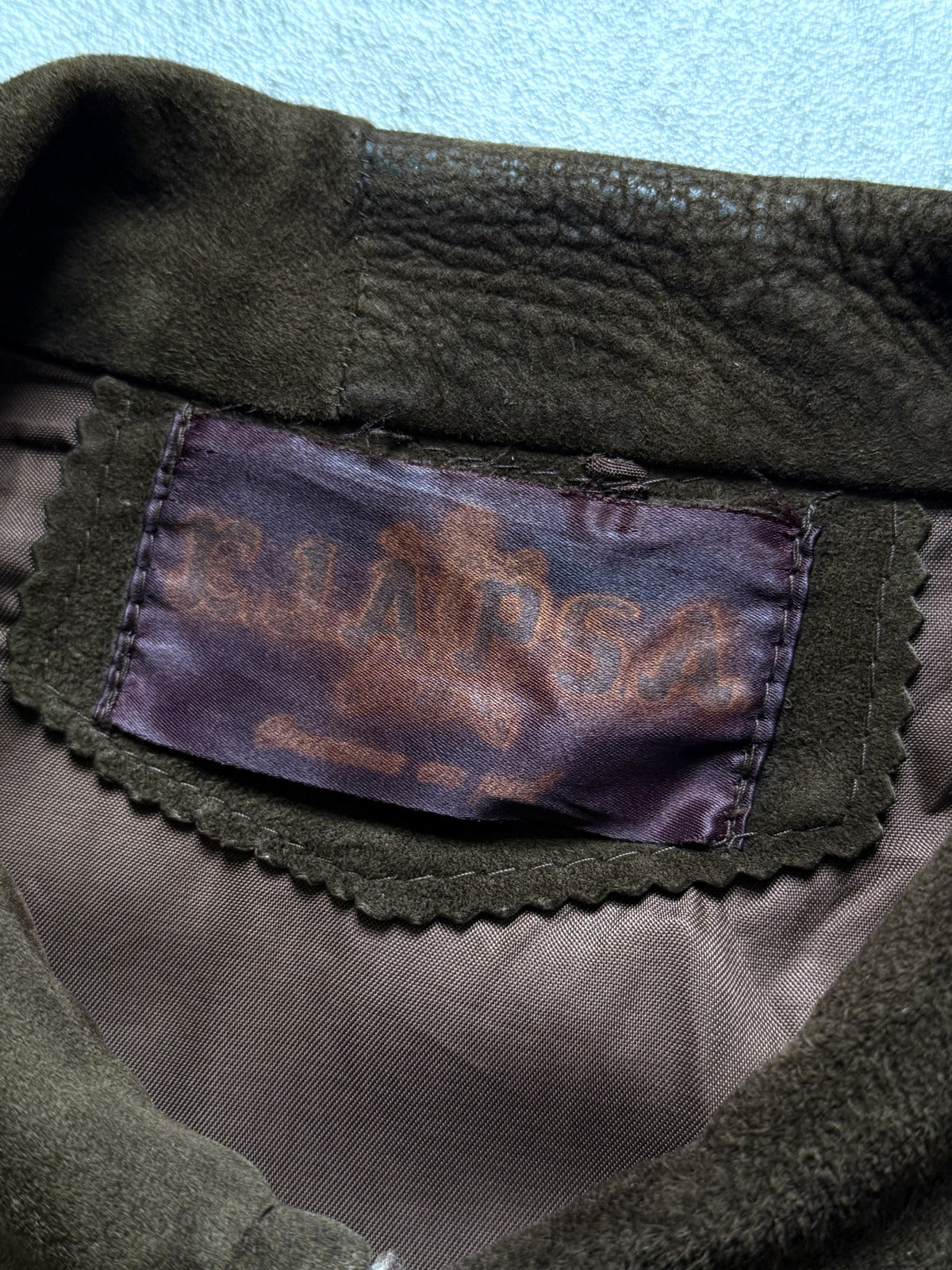 Vintage 1970's Mexican Made Western Yoked Suede Rider Blouson.