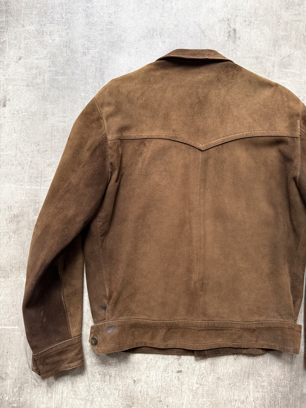 Vintage 1970's Mexican Made Western Yoked Suede Rider Blouson.