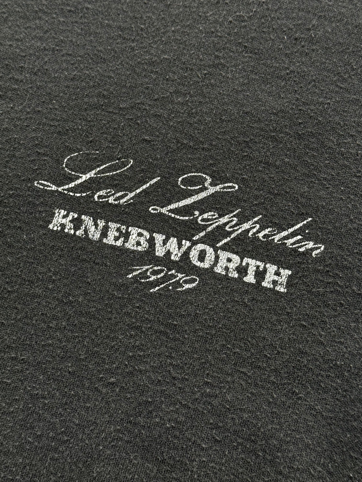 Rare Vintage 1979 Led Zeppelin Knebworth Festival Graphic Tee.